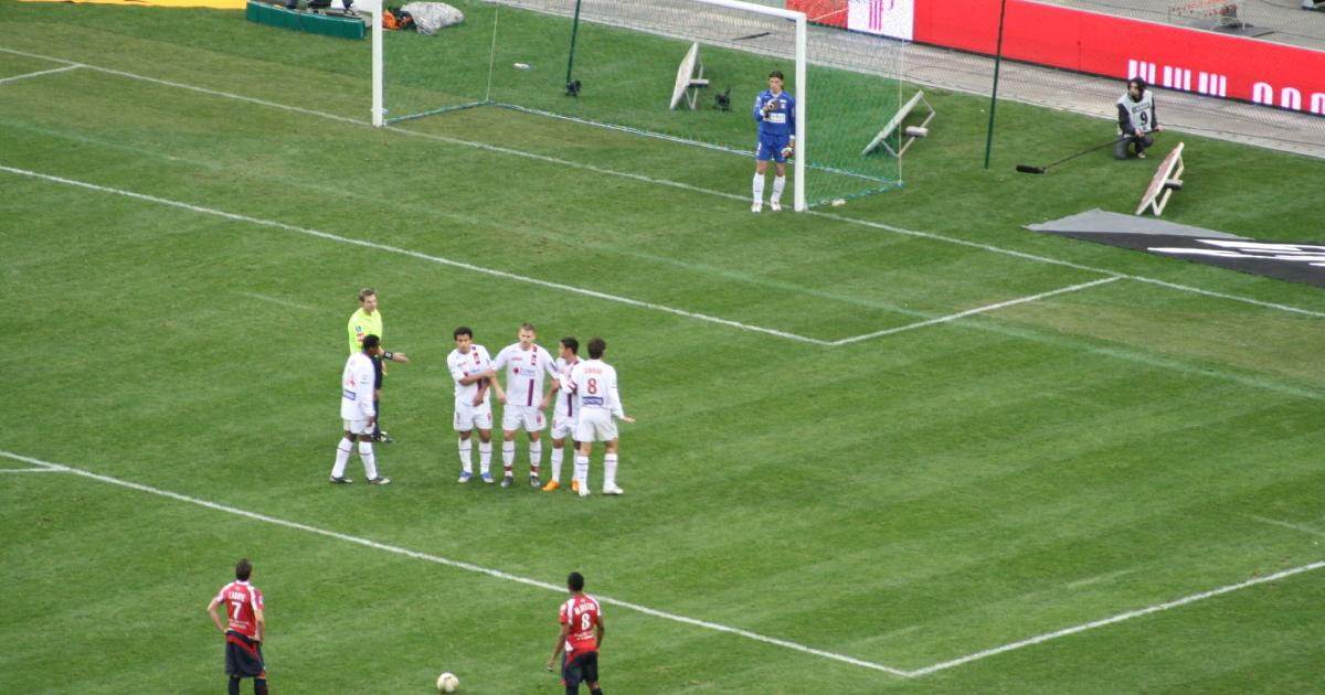 フランスリーグのサッカー試合