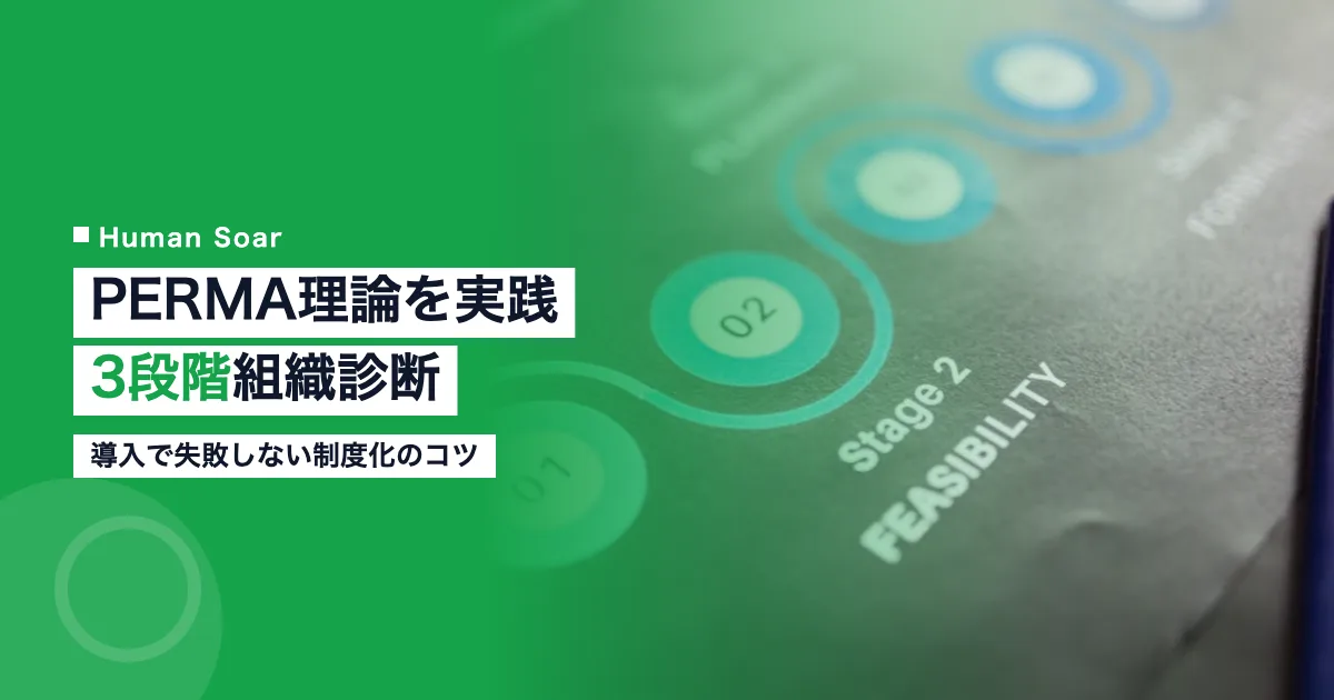 PERMA理論を実践する3段階｜組織診断フレーム