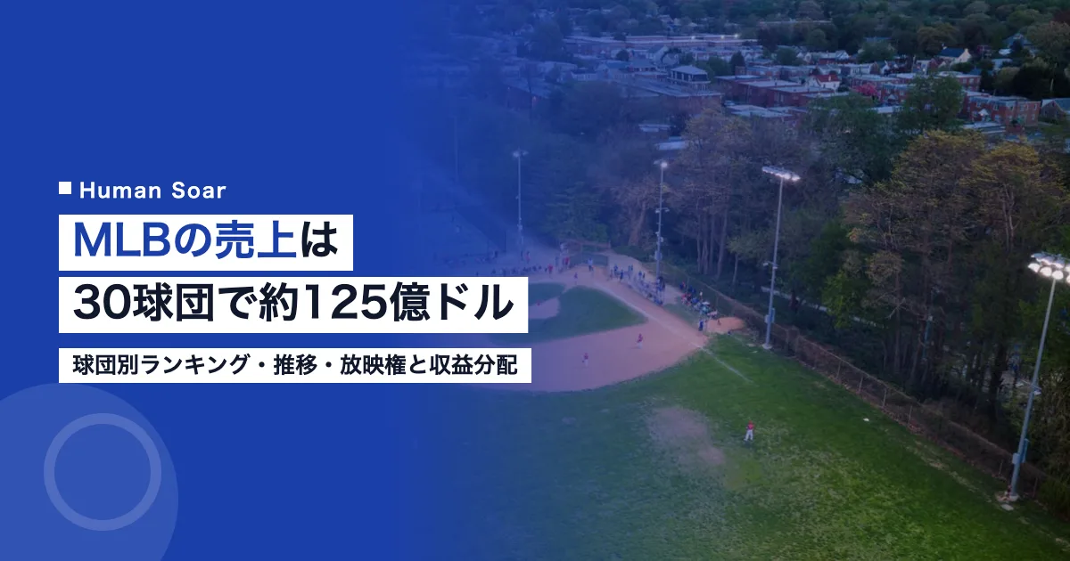 MLBの売上は約125億ドル｜30球団の推移と放映権・分配