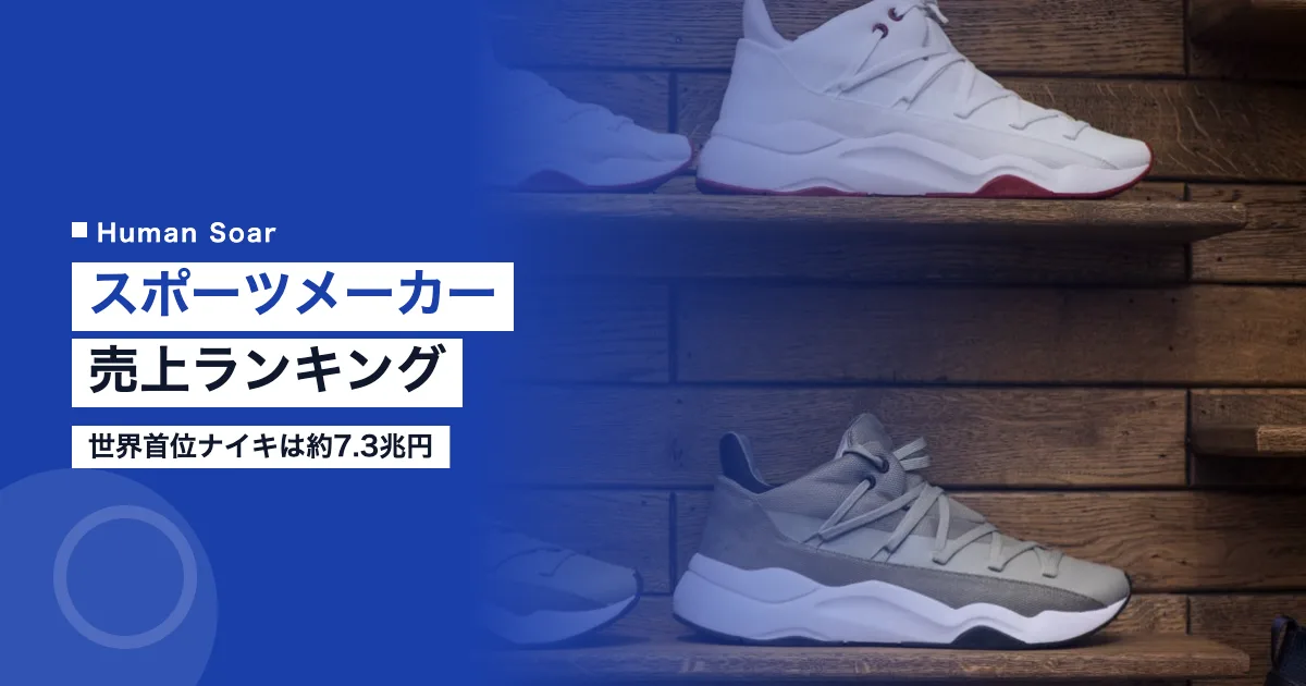 スポーツメーカー売上ランキング｜世界首位ナイキは約7.3兆円